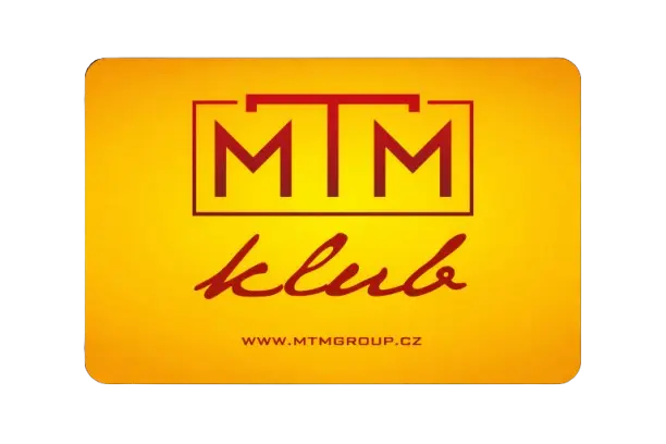 Plastová členská karta MTM klub